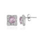 Kunzite Silver Earrings