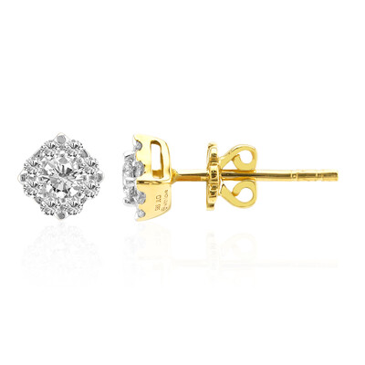 14K VVS1 (G) Diamond Gold Earrings (Annette)