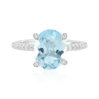 Sky Blue Topaz Silver Ring