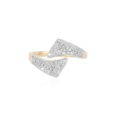 9K I2 (I) Diamond Gold Ring