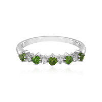 Russian Diopside Silver Ring