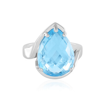 Sky Blue Topaz Silver Ring