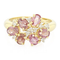 18K Unheated Padparadscha Sapphire Gold Ring (AMAYANI)