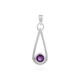 Siberian Amethyst Silver Pendant