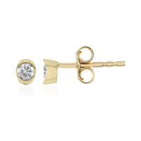 9K Flawless (F) Diamond Gold Earrings (LUCENT DIAMONDS)