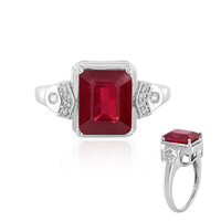 Bemainty Ruby Silver Ring