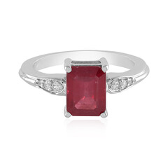 Bemainty Ruby Silver Ring