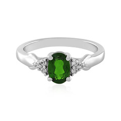 Russian Diopside Silver Ring