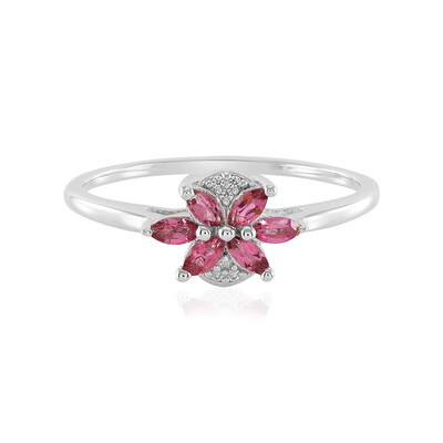 Brazilian Pink Tourmaline Silver Ring