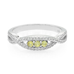 Sphene Silver Ring