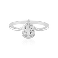 White Topaz Silver Ring