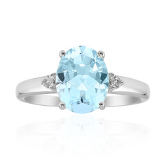 Sky Blue Topaz Silver Ring