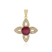 Madagascar Ruby Silver Pendant