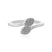 I2 (I) Diamond Silver Ring