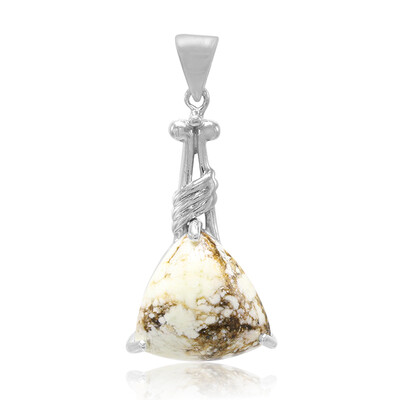 Magnesite Silver Pendant