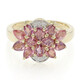 10K Unheated Padparadscha Sapphire Gold Ring