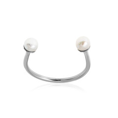 White Freshwater Pearl Silver Ring (Joias do Paraíso)