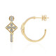 9K SI1 (G) Diamond Gold Earrings (Annette)