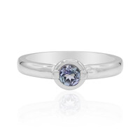 Unheated Tanzanite Silver Ring