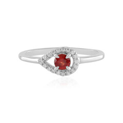 Tanzanian Ruby Silver Ring