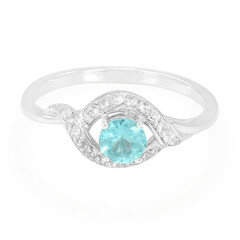 Blue Apatite Silver Ring