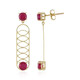 9K Madagascar Ruby Gold Earrings (Ornaments by de Melo)