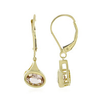 9K Madagascan Morganite Gold Earrings (KM by Juwelo)