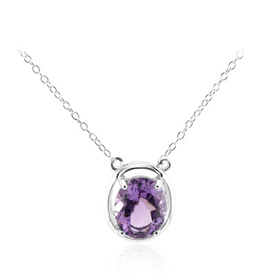 Amethyst Silver Necklace