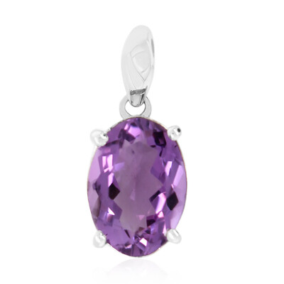 Rose de France Amethyst Silver Pendant