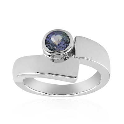 Unheated Tanzanite Silver Ring (Pallanova)