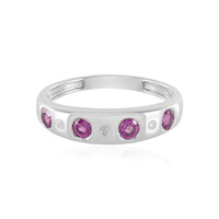 Rhodolite Silver Ring