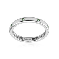 Zambian Emerald Silver Ring