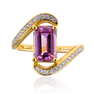 18K Pink Diaspore Gold Ring (AMAYANI)