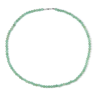 Green Aventurine Silver Necklace