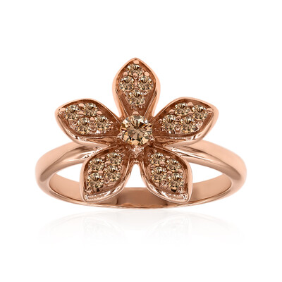 9K SI1 Argyle Rose De France Diamond Gold Ring (Annette)