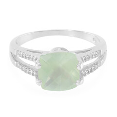 Prehnite Silver Ring