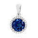 Royal Blue Topaz Silver Pendant