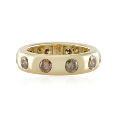 14K I2 Champagne Diamond Gold Ring (de Melo)