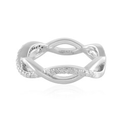 I3 (H) Diamond Silver Ring