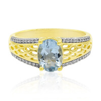 9K Medina Aquamarine Gold Ring