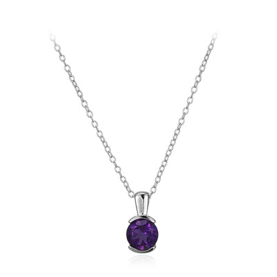 Zambian Amethyst Silver Necklace