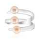 Peach Freshwater Pearl Silver Ring (TPC)