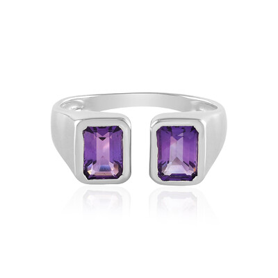 Siberian Amethyst Silver Ring