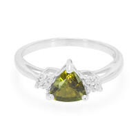 Cuprian Tourmaline Silver Ring