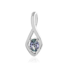 Unheated Tanzanite Silver Pendant