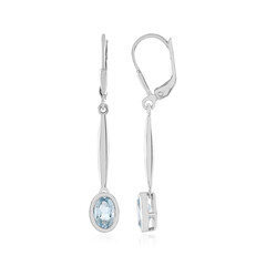 Sky Blue Topaz Silver Earrings (KM by Juwelo)