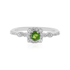 Russian Diopside Silver Ring