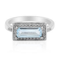 Sky Blue Topaz Silver Ring