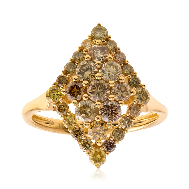 Image Marquise Brown image beautiful image beautiful image beautiful - Chic 1.55ct Fancy Diamond 585 Gold Ring, CIRARI