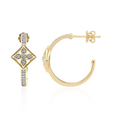 9K SI1 (G) Diamond Gold Earrings (Annette)